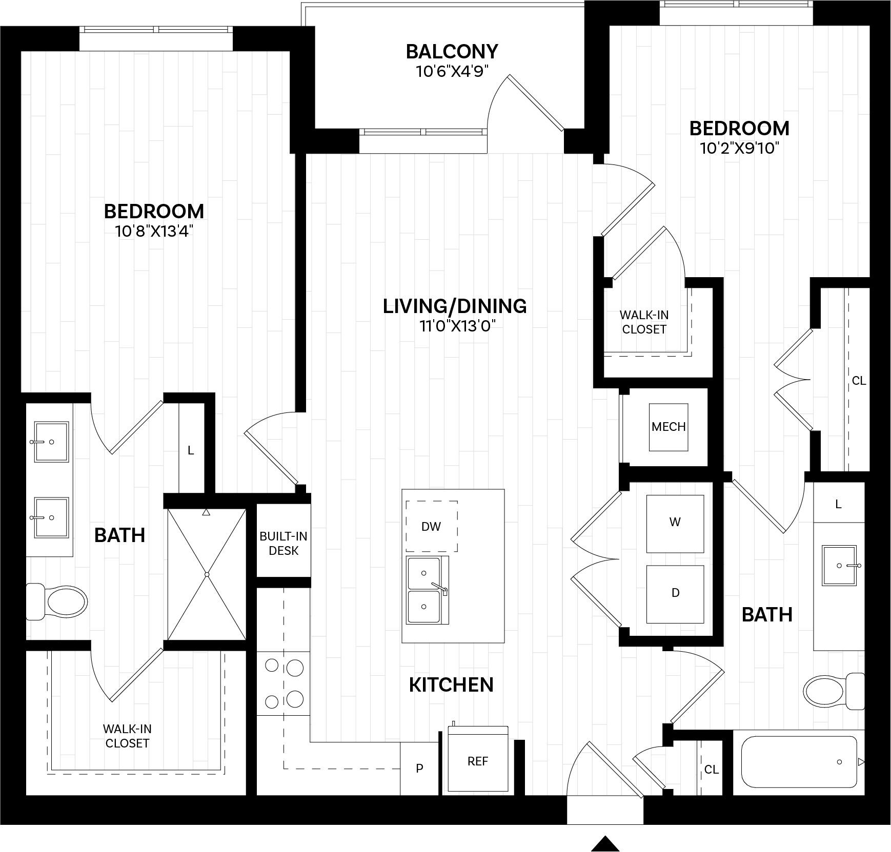 Floor Plan Image of Apartment Apt 134